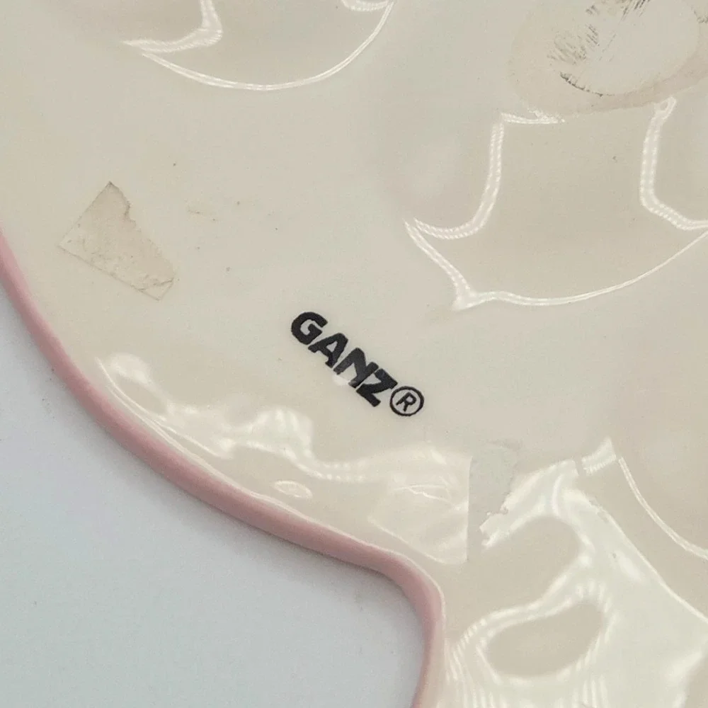 Vintage Ganz PRETTY PASTEL PINK Butterfly Shaped Deviled Egg Platter Easter Eggs